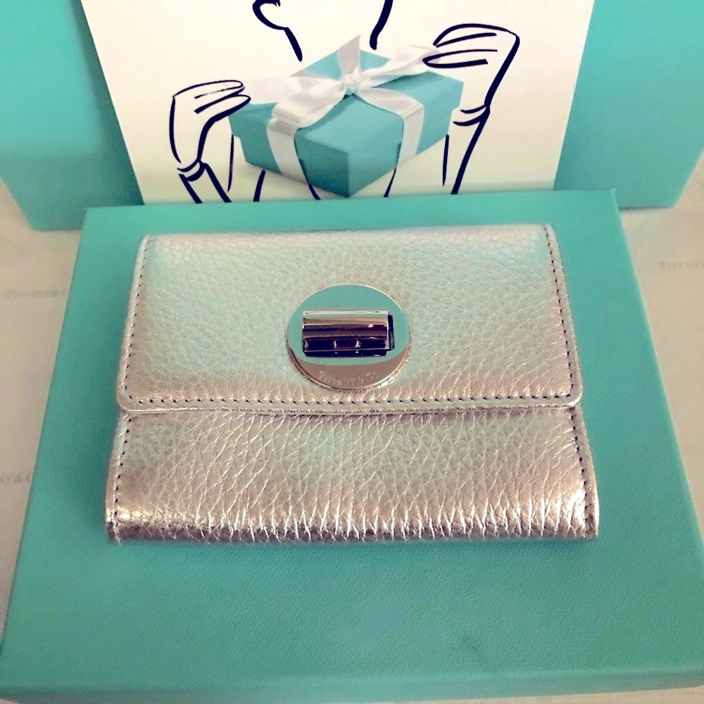 NEW Tiffany & Co. Small Turnlock Card Wallet